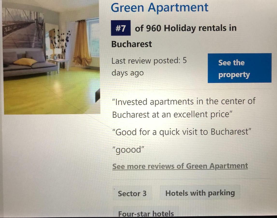 Green Apartment 59 Bukarest Exteriör bild