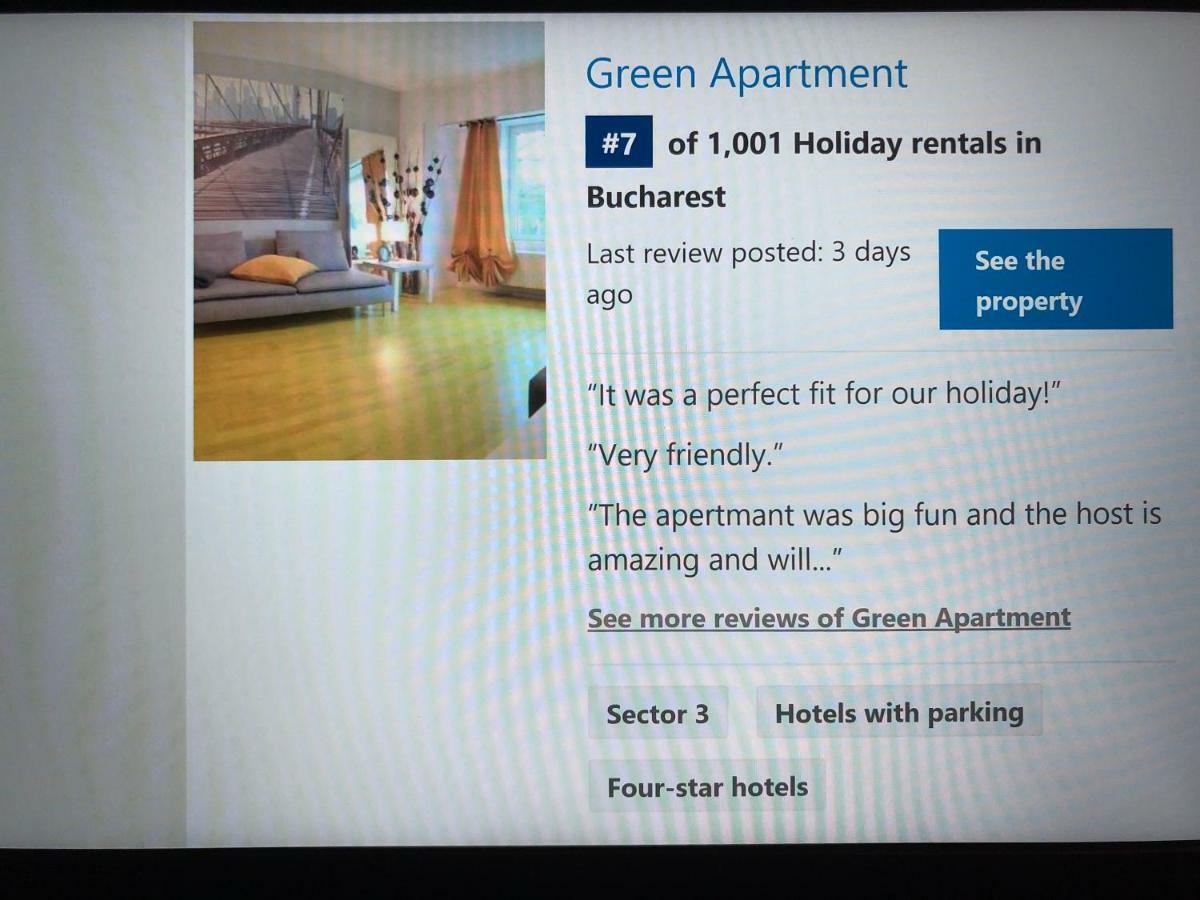 Green Apartment 59 Bukarest Exteriör bild